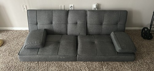 Gray futon not used all - all, that